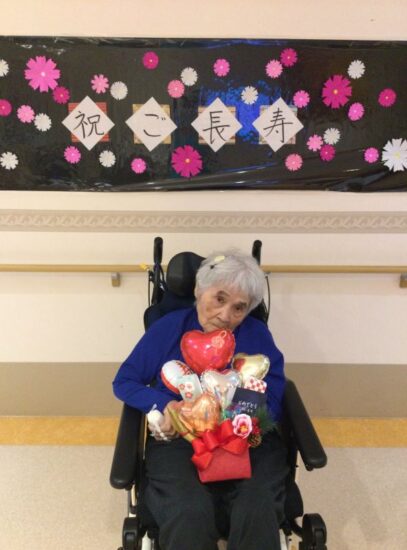 可愛いバルーンと一緒に